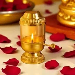 Webelkart Premium Iron Akhand Diya with Adjustable Bati, Wick Adjustment Screw,Lanterns for Home Decor Diya for Diwali |Oil Puja Lamp for Aarti Pooja Article ( 6" Inches )-picture-10