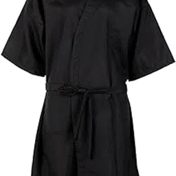 STYLEHEAVEN Haircut Cape with Adjustable Belt Kimono Robes for Beauty Center Pet Groomer Black|Health & Beauty|Salon & Spa Equipment|Styling Capes & Gowns-picture-28