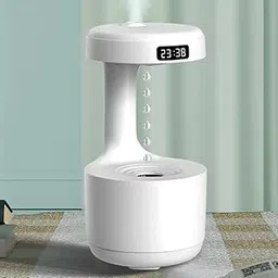 Drumstone (𝗦𝗽𝗲𝗰𝗶𝗮𝗹 𝟭𝟬 𝗬𝗲𝗮𝗿𝘀 𝗪𝗮𝗿𝗿𝗮𝗻𝘁𝘆) Anti-Gravity 800ml Humidifier – Cool Mist Maker with LED Display, 8-Hour Timer, USB Rechargeable, Quiet Operation, Night Light-image-90