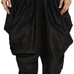royal kurta Men's Silk Blend Harem Patiala Salwar Ethnic Pants Dhoti-picture-41
