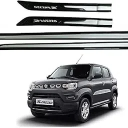 CARSHADE Car Door Side Beading Moulding Silver Black Colour Compatible for S-presso Set of 4 Pieces-picture-14