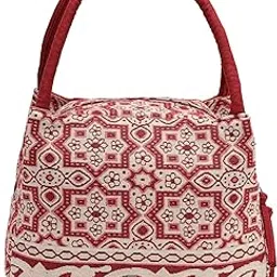 anekaant Tribal Cotton Jacquard Handheld Bag-picture-42