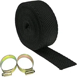 AOWbikes Silencer Wrap Bike Exhaust Heat Shield for Royal Enfield Thunder Bird 500, (Black) Length-5 Metre-picture-30