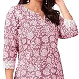 loom n bloom Ethnic Motifs Printed Straight Short Kurti's for Womens-picture-29