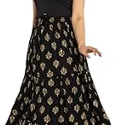 Kurti Skirts Woman/Girl Traditional Ethnic Embroidery Floor Length Rayon Long Skirt for Causal, Office Wear-picture-26