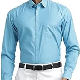 otto Sky Blue Plain Formal Shirt-picture-48