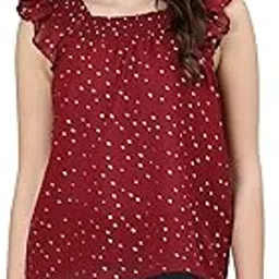 oxolloxo Feiry Wine foil Print Lining chraming Women top-picture-24