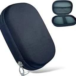 IRONFIX External Hard Drive Disk Portable SSD Case Shell, 6.35cm/2.5" Portable Storage Organizer Bag for Hard Disk Case, Earphones, Cables, Power Bank, Charger (Black)-image-94