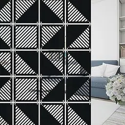 Olive Tree 12Pcs Hanging Room Divider Panel | Modern Hanging Screen Partition for Home Decoration, Living Room (11.5" x 11.5" - 12 Panels) OTD-6079-picture-25