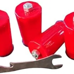 advancedestore lpg Gas stoves Legs with Fitting Spanner Ideal for All Steel stoves and Glass top stoves Heavy Duty Quality Pack of 4 pcs (Red),6 cmsWith wrinch-Colour may Vary-picture-13