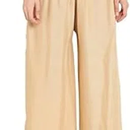 Women's Regular Stylish Women's Palazzo: Trendy Rayon Solid Color Ethnic Wear Palazzo Available Size - XL, Fawn (Beige)-image-39