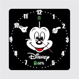 THE MAGICAL GIFTS | Cartoon Smile Wall Clock 12 Inch | 6mm MDF Matte Finish | Fun Kids Room Wall Clock-picture-20