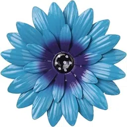 Meadawgs®& Metal Flower Wall Decor 20 cm Iron 3D Decoration for Patio Porch Living Room Blue|Home & Garden | Home Décor| Figurines-picture-12