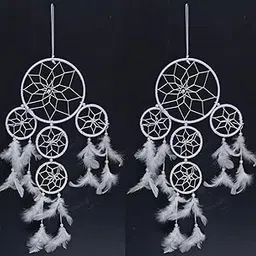 5 Circle Dream Catcher Wall Hanging - Attract Positive Dreams (Set of 2) b505a-picture-61