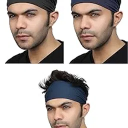 BISMAADH Multifunctional Activities Polyester & Spandex Elastic Non Slip Unisex Breathable Headband-image-44