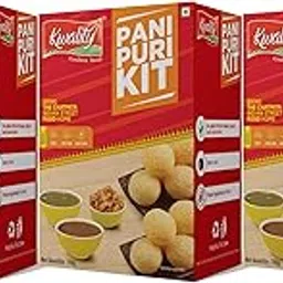 Kwality Pani Puri kit 43 pcs with 2 different flavours Sweet and Spicy Pani Powder 150g [Pack 3]-picture-15