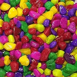 Wisket® 910 Gram Multicolour Pebbles for Plant Pots Indoor - Aquarium Pebbles for Decoration - Pebbles for Aquarium - Pebbles for Indoor Plants - Pebbles Stones for Garden Fish Tank - 1.5 to 2.5 cm-picture-50