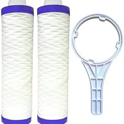 Excellent Pure 9-Inch PP Yarn Wound Water Filter Cartridge with Threaded Design and Installation Key Pack of 2-picture-27