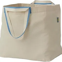 ikea SPIKRAK Large Cotton Carrier Bag, Natural Luggage Storage, Washable Pack of 2-picture-48