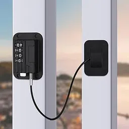 Number Lock for Window, Refrigerator, Drawer, and Cabinet - Baby Safety Lock (Black)-picture-13