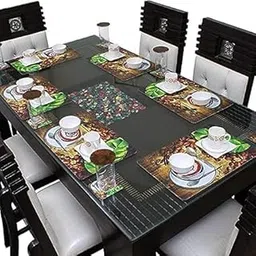 MoonWooden Sheesham Wooden Dining Table 6 Seater with White Cushion Chair| Without Glass Dining Table Solid Wood | Seater Dinning Table with 6 Chairs for Restaurants | Home & Hotel- Dark Walnut-image-25
