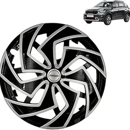 Prigan Wheel Cover for KIA SONET 15 Inch Silver Black Wheel Cap (Available in 12,13,14,15,16 Inch) (Set of 4 Pcs) (Press Fitting) Model- Spider DC-15-picture-37