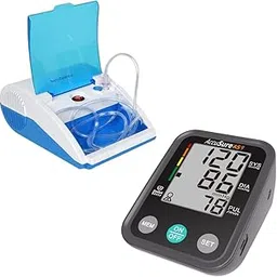 AccuSure Combo Pack Of Xl Nebulizer Machine For Adults & Kids - Compressor Nebulizer With Mouth Piece & Mask For Home Use Comes With As9 Fully Automatic Digital Blood Pressure Monitor BP Machine-image-22