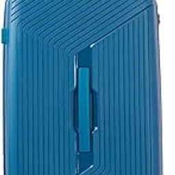 wildcraft Cooper 8 Wheel Polycarbonate Travel Luggage Lightweight Antitheft Zipper Trunk Style Stylish Luggage,Blue image 1