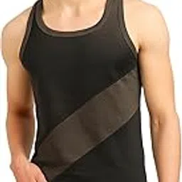 Urbance Men’s Gym Vest, 100% Cotton, Sleeveless Round Neck, Breathable & Stretchy, Daily Innerwear Tank for Workout, Running & Training-image-62