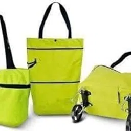 aatya Folding Trolley Bag for Women | Lightweight Wheeled Grocery, Travel & Luggage Bag | Foldable Medium Size Storage Bag for Vegetables, Clothes, Shopping-picture-51
