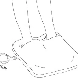 Enakshi® USB Feet Warmer Electric Heated Foot Warmers Fast Heating Home Blue|Health & Beauty | Massage | Massagers-image-9