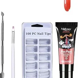 Mobray Poly Nail Gel Extend Builder Gel Finger Nail Extension UV LED Acrylic Builder Gel 15ml (#09_15ml_5 Pcs Kit)-picture-13