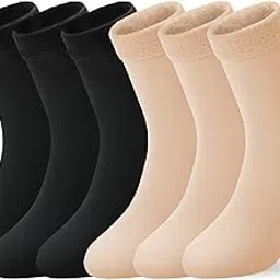 tendsy Women's Thermal Socks, 6 Pairs, Winter Velvet Pile Lined, Thick Slipper Socks-picture-13