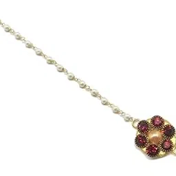 radhesh creation and jewellery Gold Plated Maangtikka for Women And Girls-picture-22
