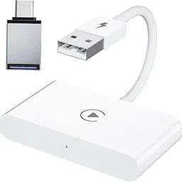GUDMART® Car Play Wireless Adapter Converts Wired to Wireless Car Play Dongle Adapter White-image-2