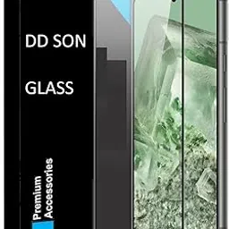 DD SON Tempered Glass Screen Protector Compatible for Google Pixel 8 5G (11D) with Edge to Edge Coverage and Easy Installation kit,Black-picture-11