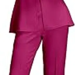 trendver Women's Printed Top & Pant Co-Ord Set | Polycotton Co-Ord Set for Women | Co-Ord Set for Party, Everyday Use and Special Occasions-picture-56