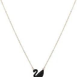 meenaz Pendant for Women and Girls Rose Gold Pendant Necklace for Women Western Stainless Steel Swan Long Chain Pendants Jewellery for Women Birthday Gift for Girls Anniversary Gift for Wife-359-picture-48