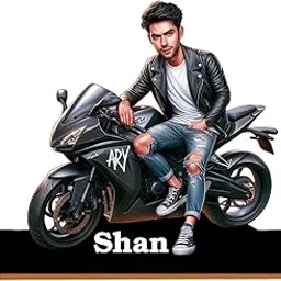 Customized Boy Caricature On Bike | Best Gift for Brother & Friends-picture-15