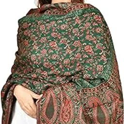 baisa Women's Premium Acrylic Floral Design Shawl, 100cm x 200cm-picture-15
