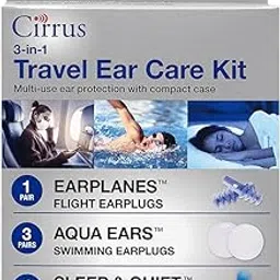 earplanes 3 in 1 Travel Ear Care Kit with EarPlanes, Soft Foam, and Soft Silicone Earplugs-picture-41