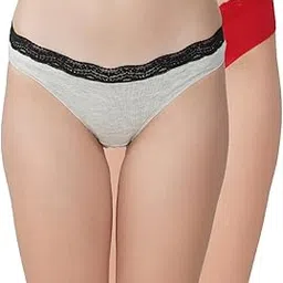 thread sutra Women Premium Cotton Panties | Antimicrobial & Breathable | Everyday Comfort with Amazing Fit | All-Day Freshness & Hygiene | Bikini | Pack of 2 - Color May Vary-picture-16