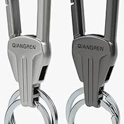 clean mitra Metal Keychain for Men – Dual Ring Car & Bike Key Holder – Stylish Multicolor Gift Accessory-picture-24