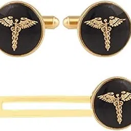 slowfast Cufflinks Ttie Pin Set For Men,Silver Cufflink Gold Button,& Horse,Paying Cards,Cricket,Guitar,Crown,doctor,Cuff links,With Gift Box-picture-55