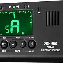 Donner DMT-01 Digital Metronome Tuner for Guitar, Piano, Trumpet, Chromatic Instruments, 3 in 1 Digital Metronome Tuner/Metronome/Tone Generator-picture-35