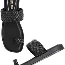 kenneth cole Women's Flat Slide Sandal | Ladies Open-Toe Slip-On | Premium Synthetic Upper | Intricate Woven Strap, Modern Toe Ring Design-picture-45