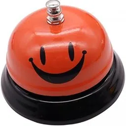 ATORSE 4xDesk Bell Pet Dog Training Bells Desktop Call Bells for Hotel Counter Kitchen Orange image 1