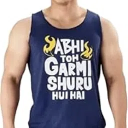 Round Neck Big Armhole Gym Stringer Vest for Men(Gym_vest12)-picture-56