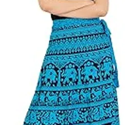 modern kart Women's Cotton Wrap Around Printed Skirt.-picture-31