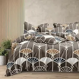 Ultra-Soft Glace Cotton AC Comforter Double Bed | 90x100 Inch | Reversible |Filled with Pure Microfiber | All-Season Premium Comforter (Vintage)-image-83